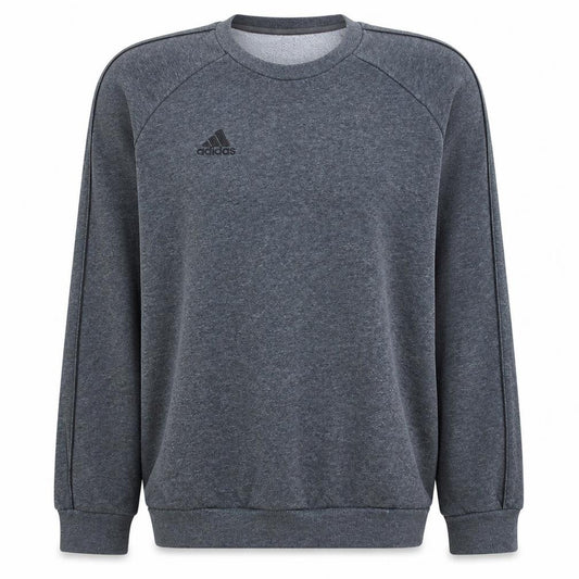 Adidas Men’s Grey Crew Neck Fleece Sweatshirt L Regular Fit