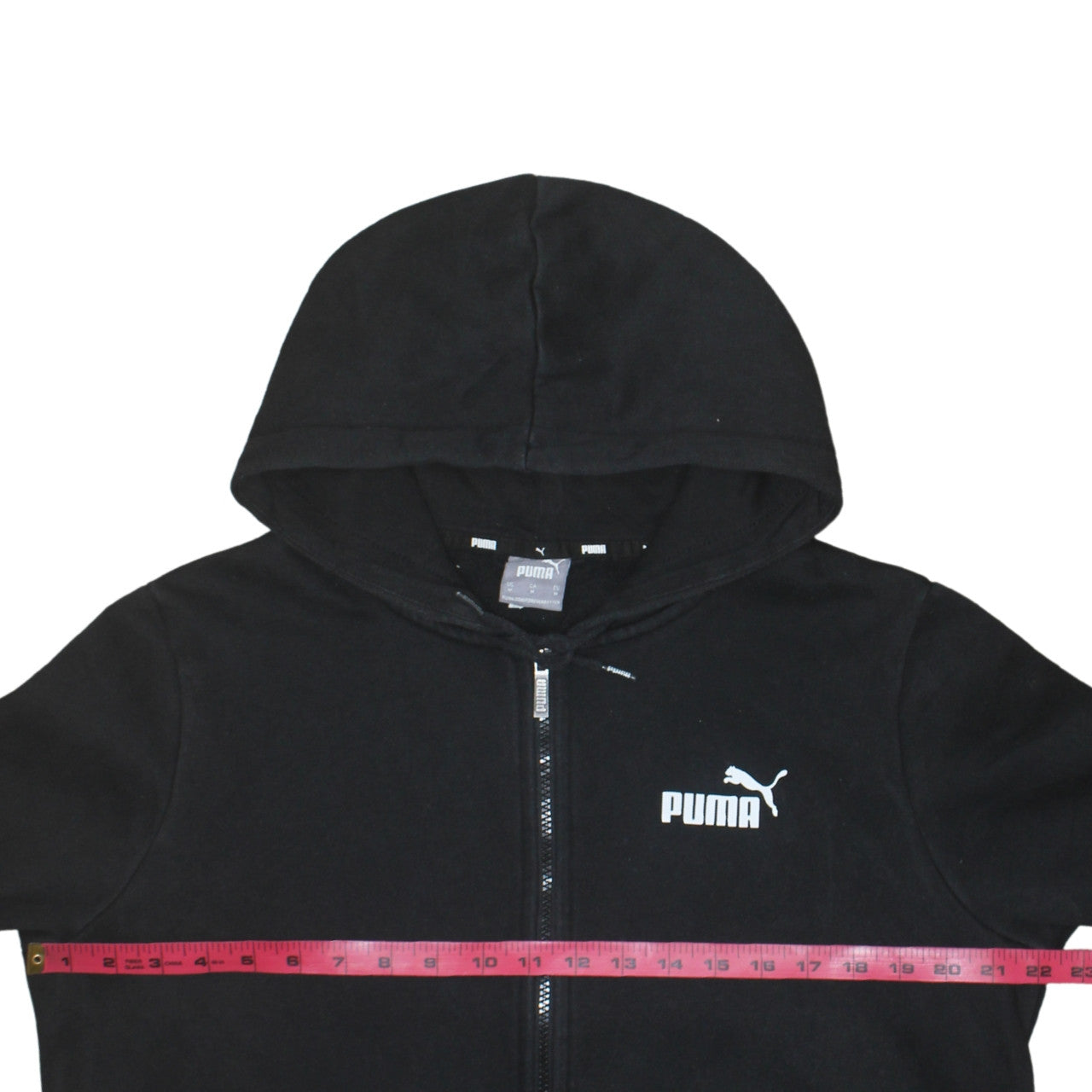 Puma Men's Black Full Zip Hoodie Size M Sportswear