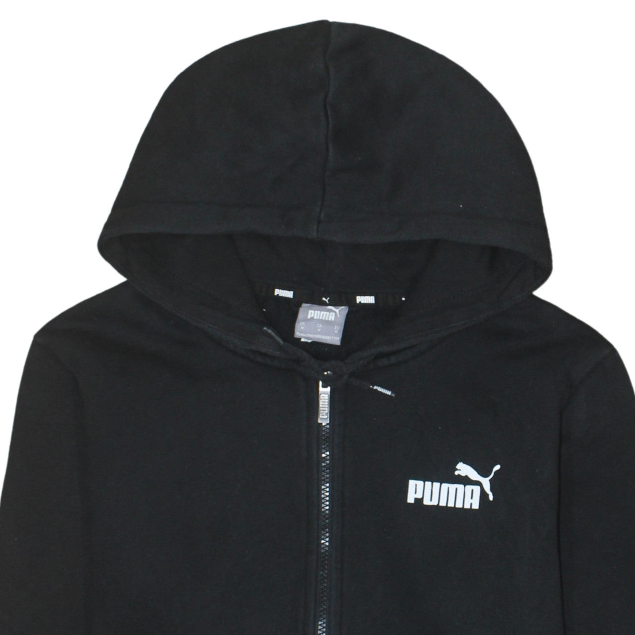 Puma Men's Black Full Zip Hoodie Size M Sportswear