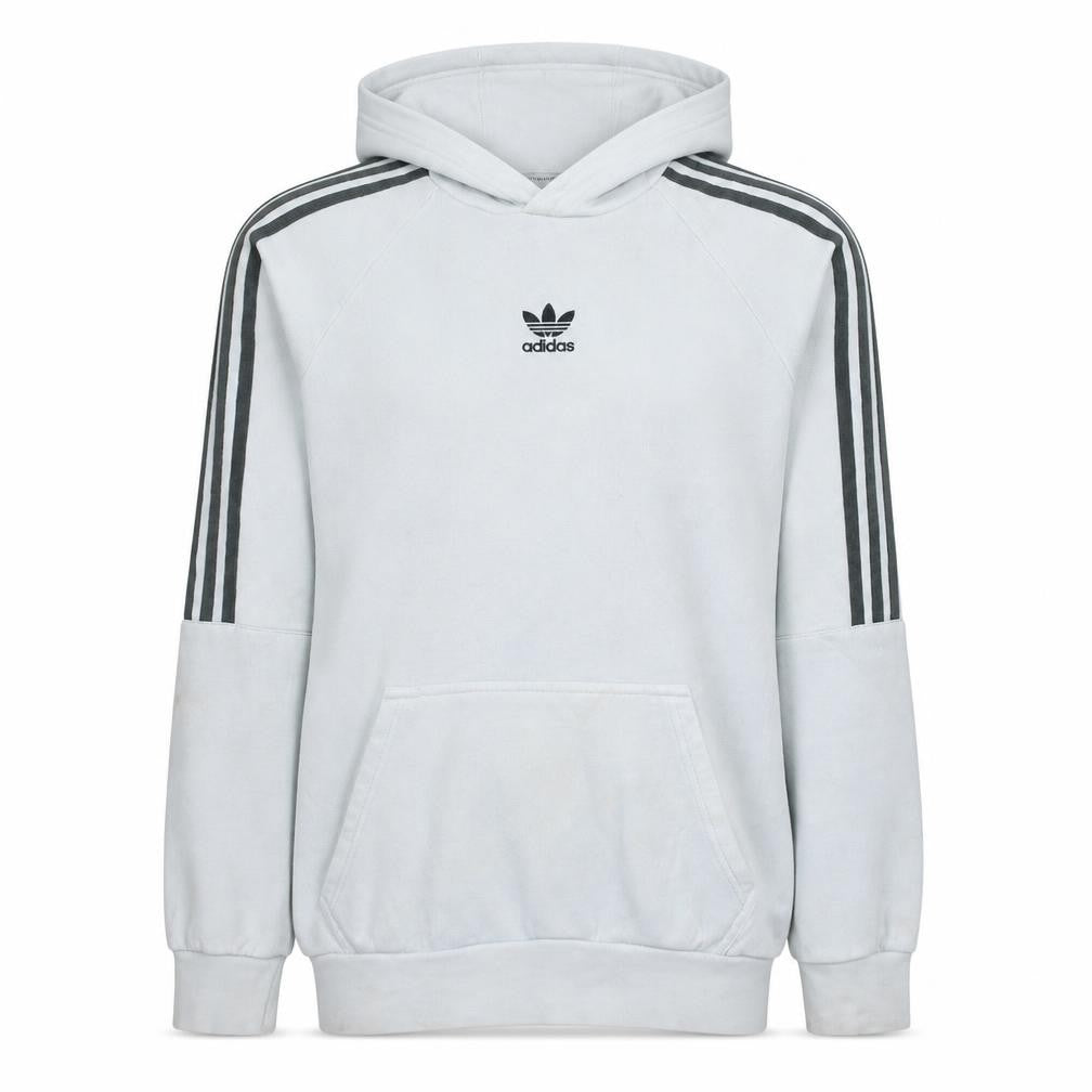 Adidas Men’s White Pullover Hoodie Small Regular Fit Fleece