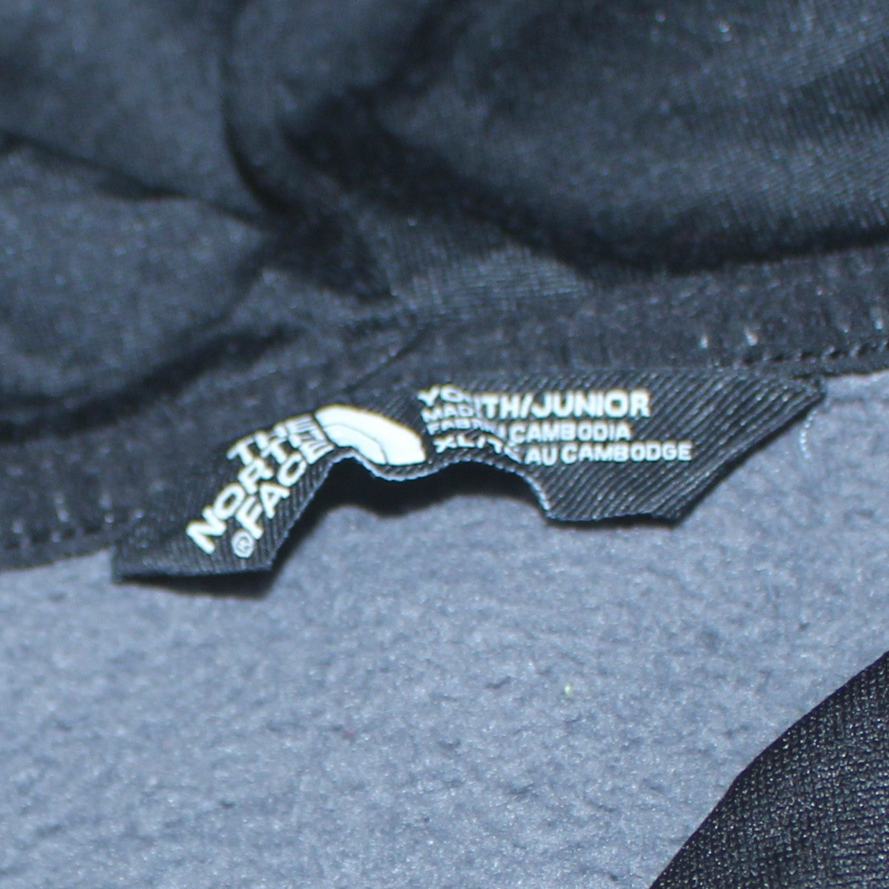 The North Face Boys Blue Black Pullover Hoodie XL Youth Cotton Blend
