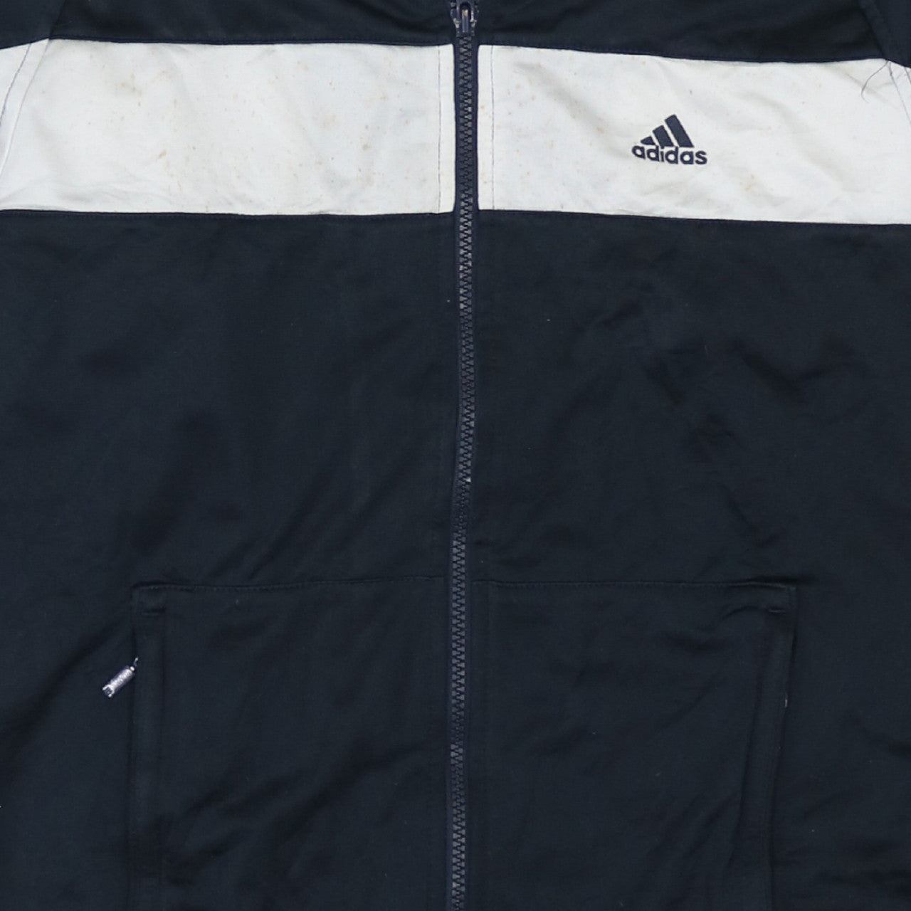 Adidas Men's Blue Full Zip Sweatshirt L Sports Style
