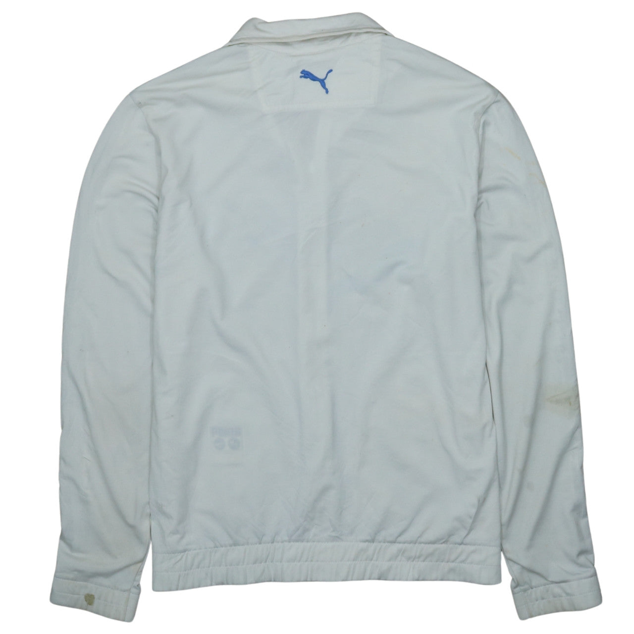 Puma Men's White Full Zip Sports Sweatshirt Small