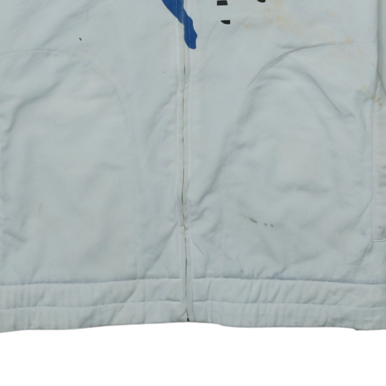 Puma Men's White Full Zip Sports Sweatshirt Small