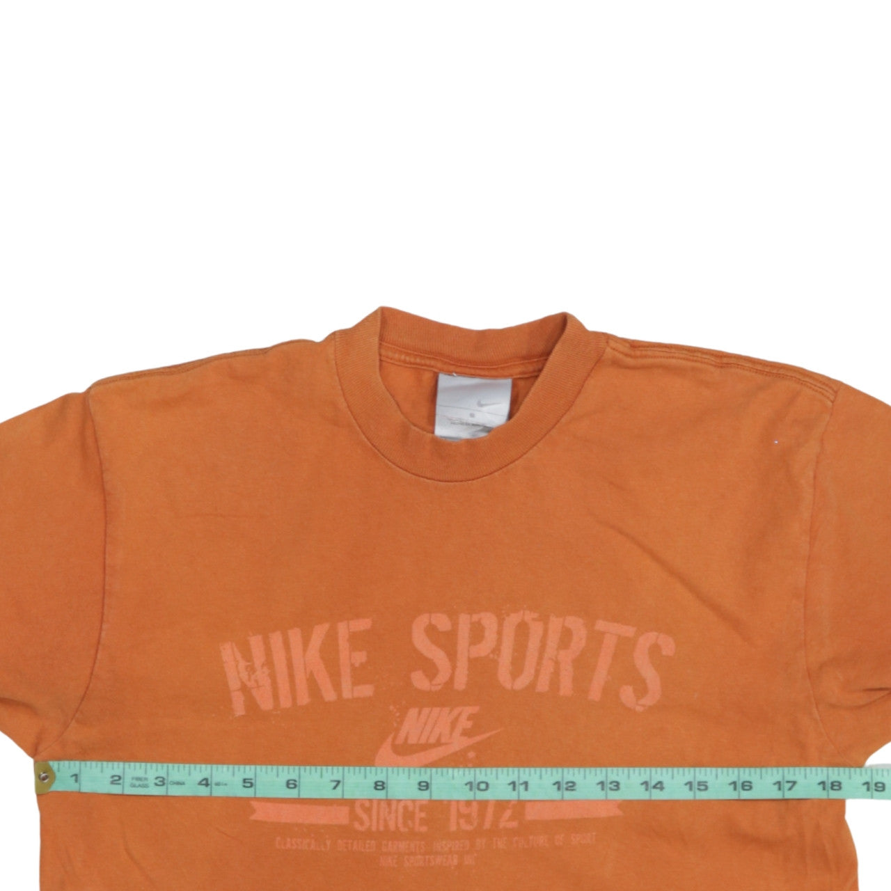 Nike Men's Orange Sports Graphic Short Sleeve T-Shirt Size S
