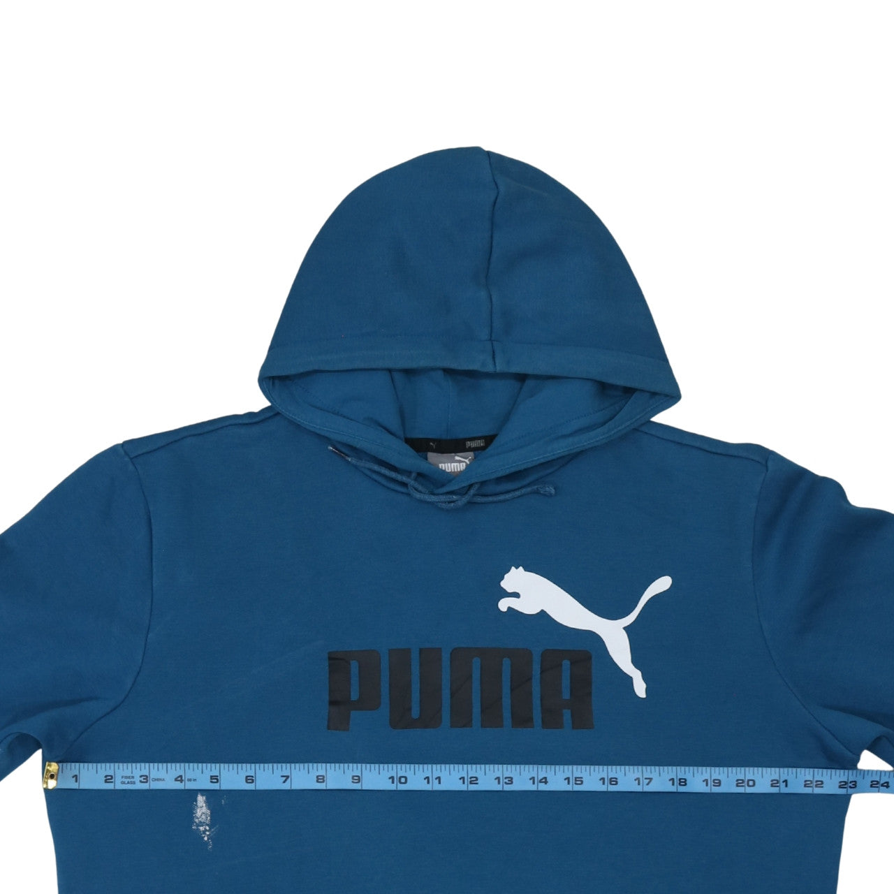 Puma Men’s Blue Pullover Hoodie Medium Fleece Sportswear