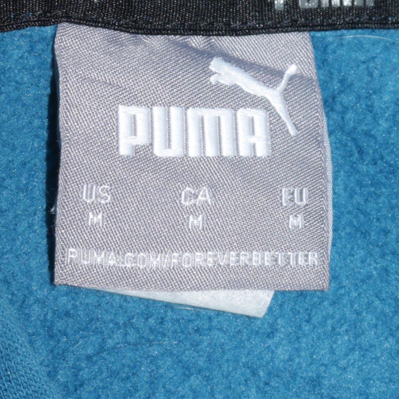 Puma Men’s Blue Pullover Hoodie Medium Fleece Sportswear