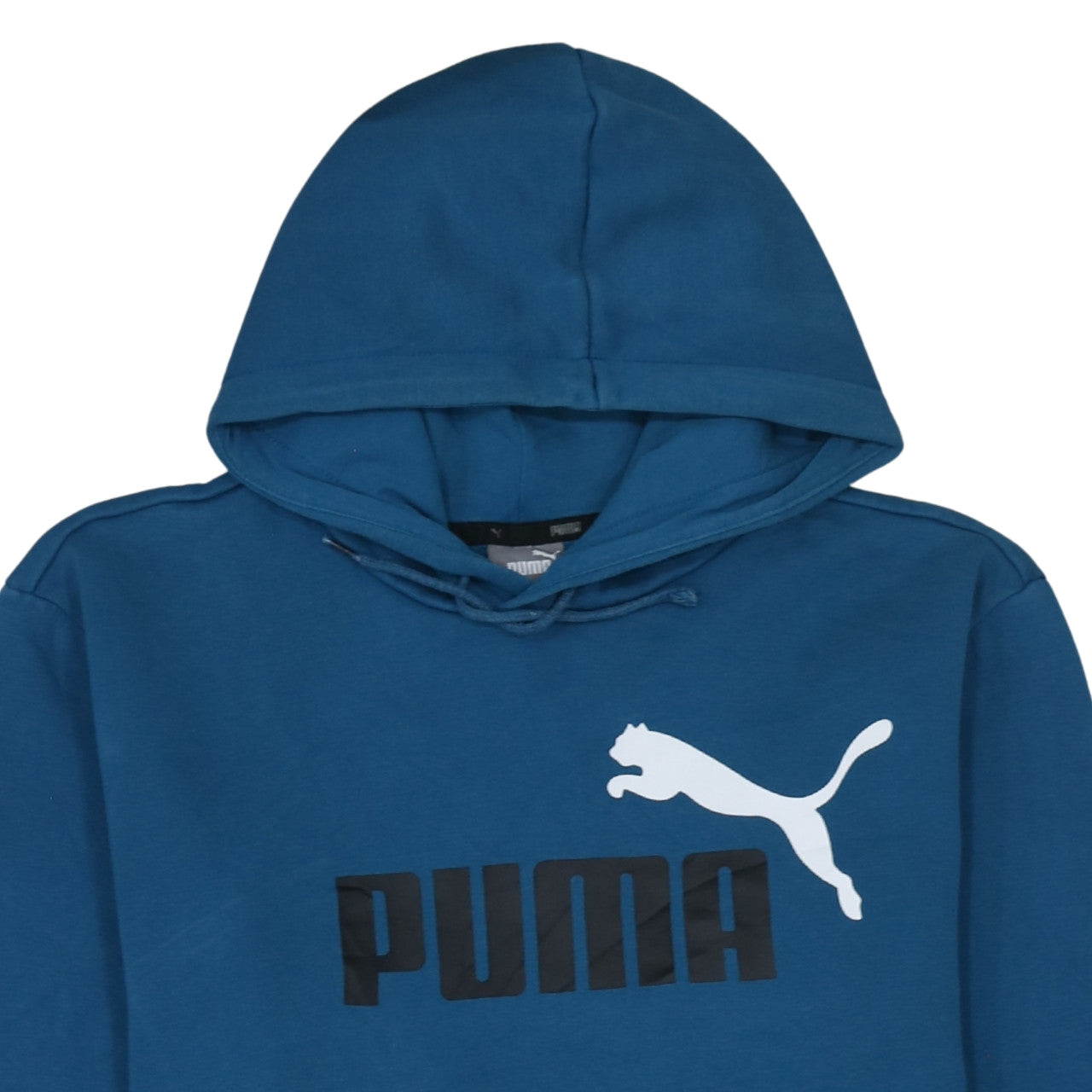 Puma Men’s Blue Pullover Hoodie Medium Fleece Sportswear
