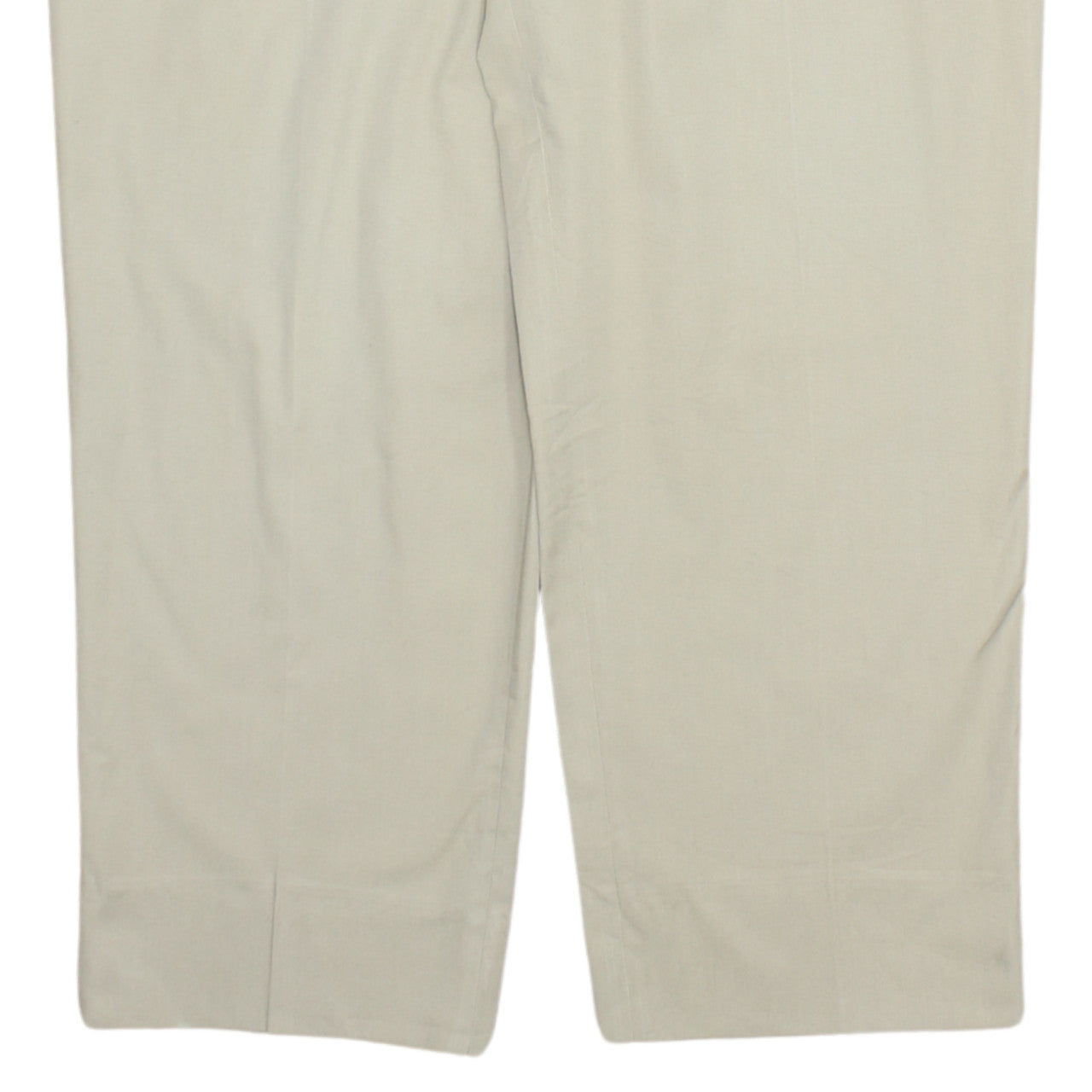 Fila Women Beige Pleated Chino Trousers Size 16 L