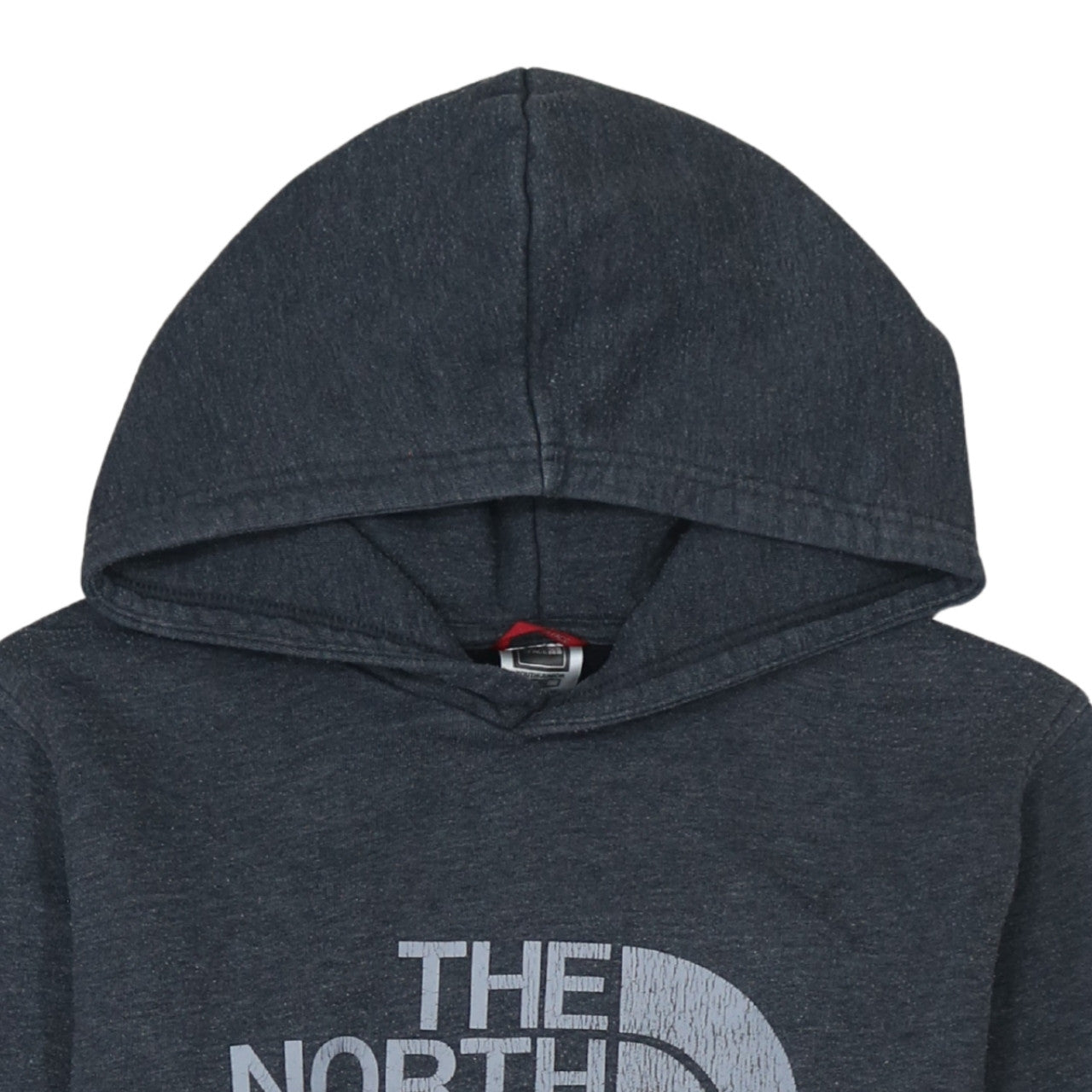 The North Face Boys Grey Pullover Hoodie XL Cotton Blend Logo Casual