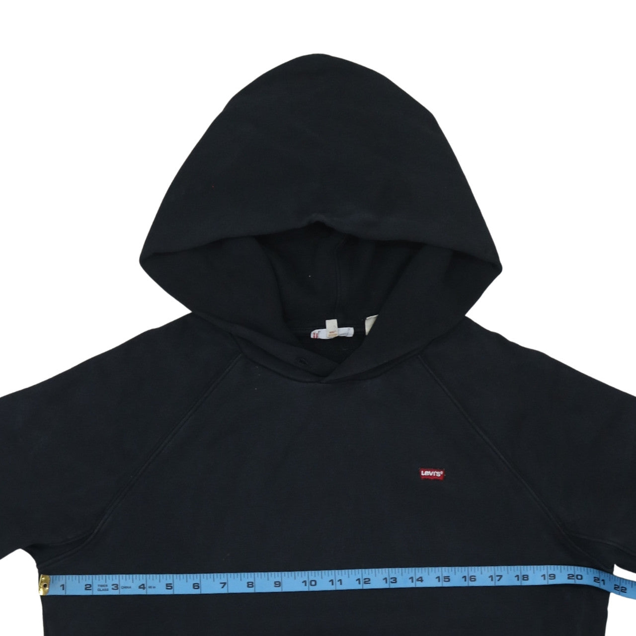 Levi's Men's Black Pullover Hoodie Size S Classic Fleece Sweatshirt