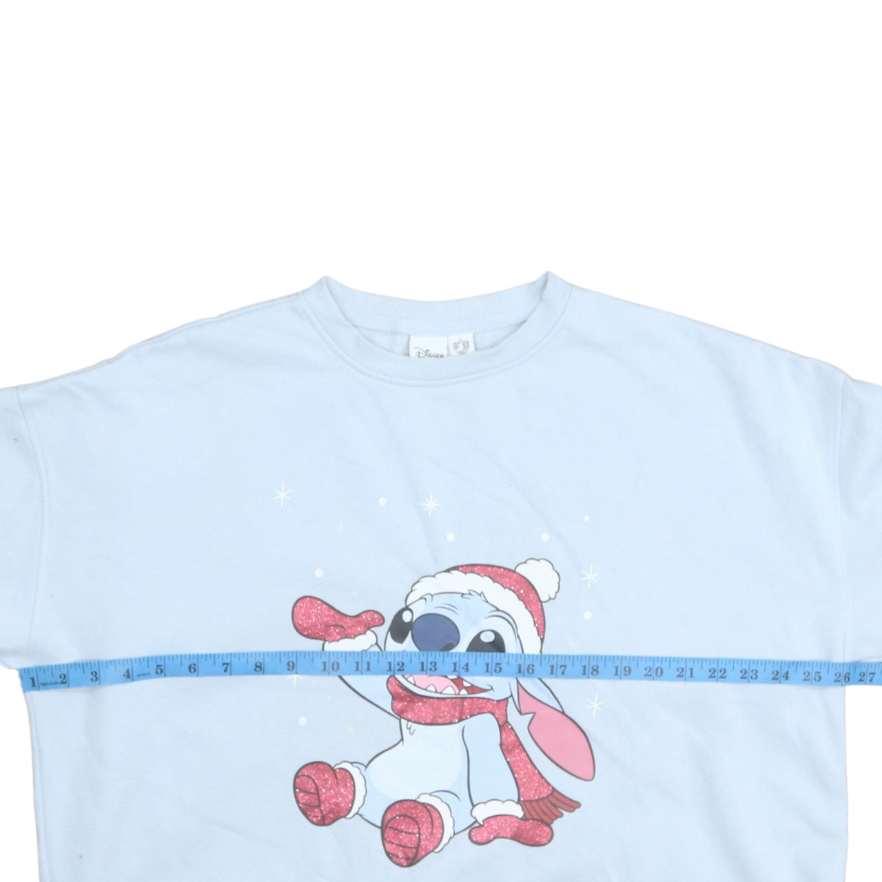 Disney Primark Women Blue Stitch Christmas Sweatshirt XL