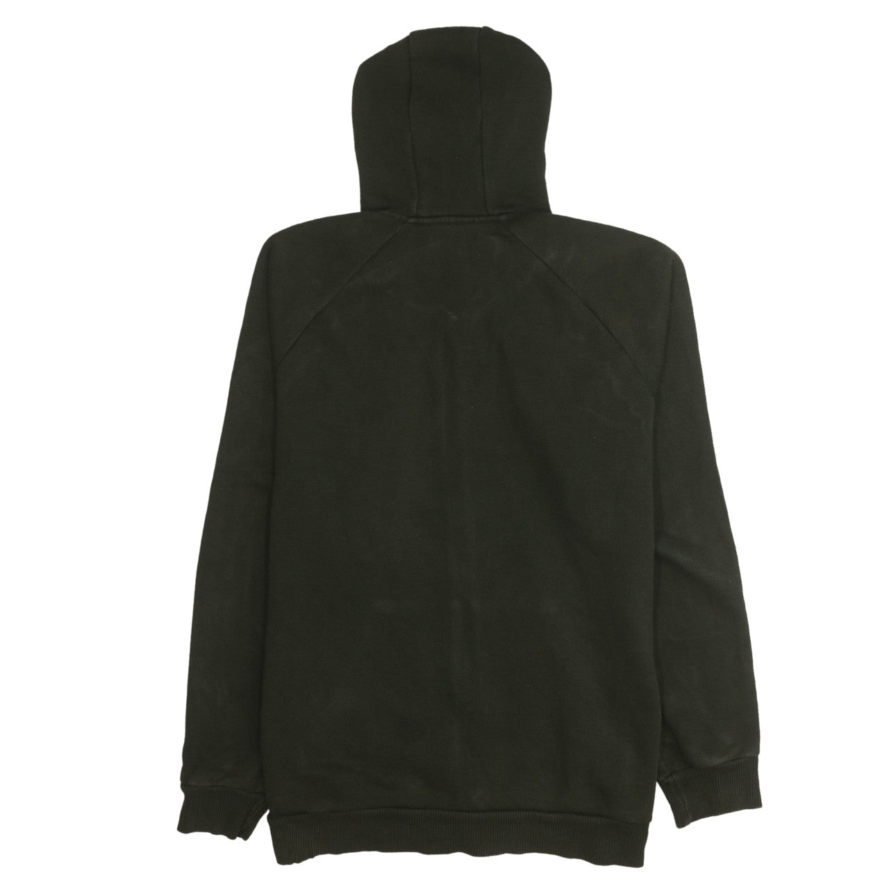 adidas Men's Green Full Zip Hoodie Size M with Logo and Stripes