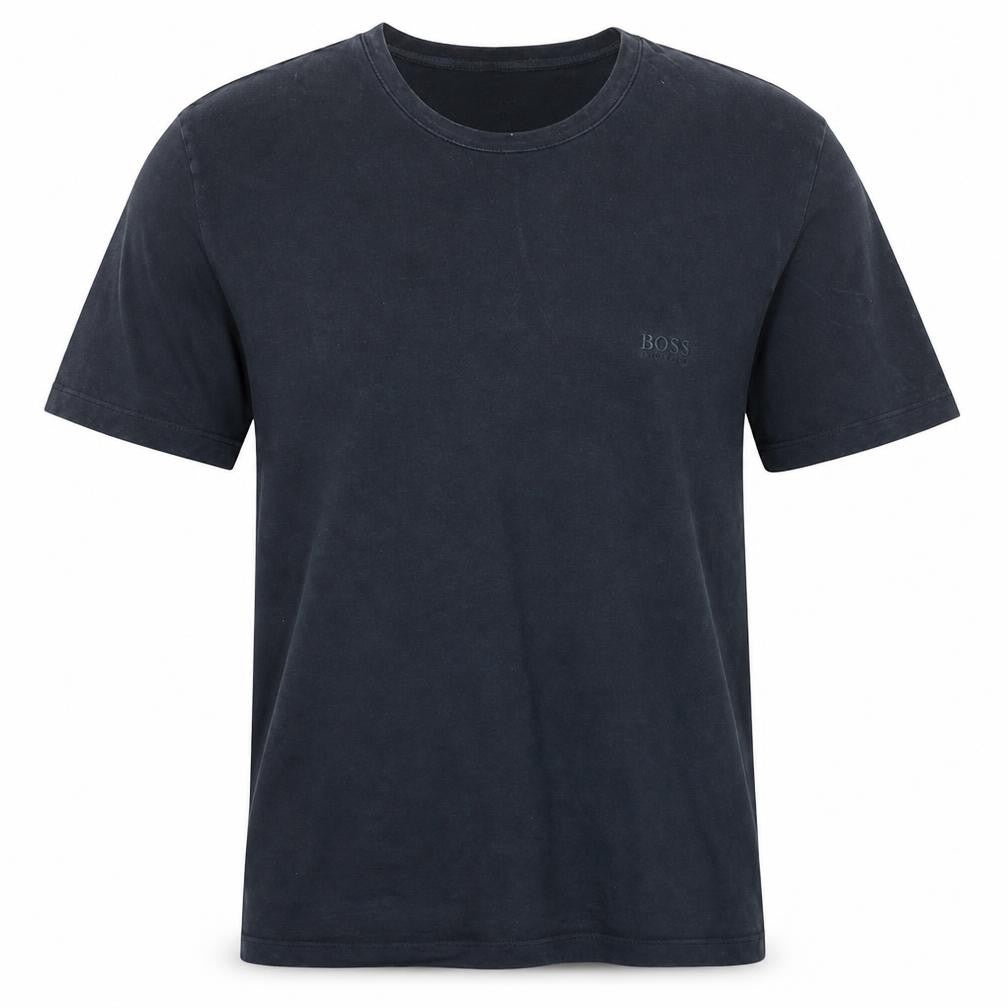 Hugo Boss Men's Black Crew Neck Cotton T-Shirt Size M Regular Fit