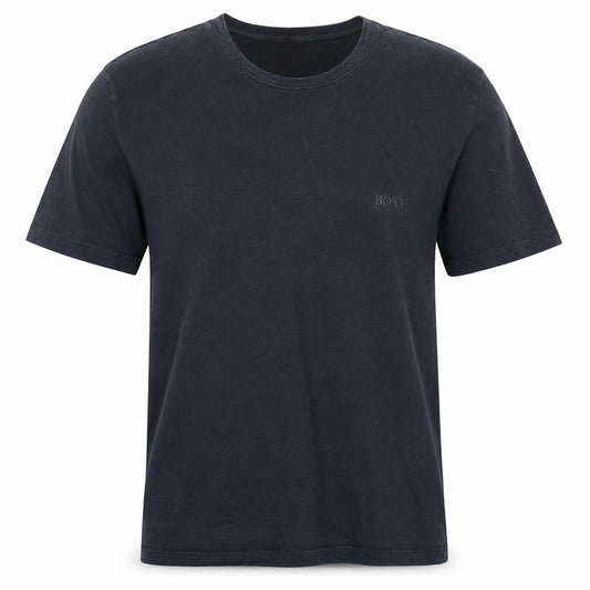 Hugo Boss Men's Black Crew Neck Cotton T-Shirt Size M Regular Fit