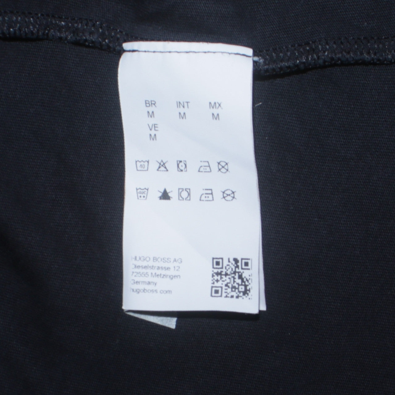 Hugo Boss Men's Black Crew Neck Cotton T-Shirt Size M Regular Fit