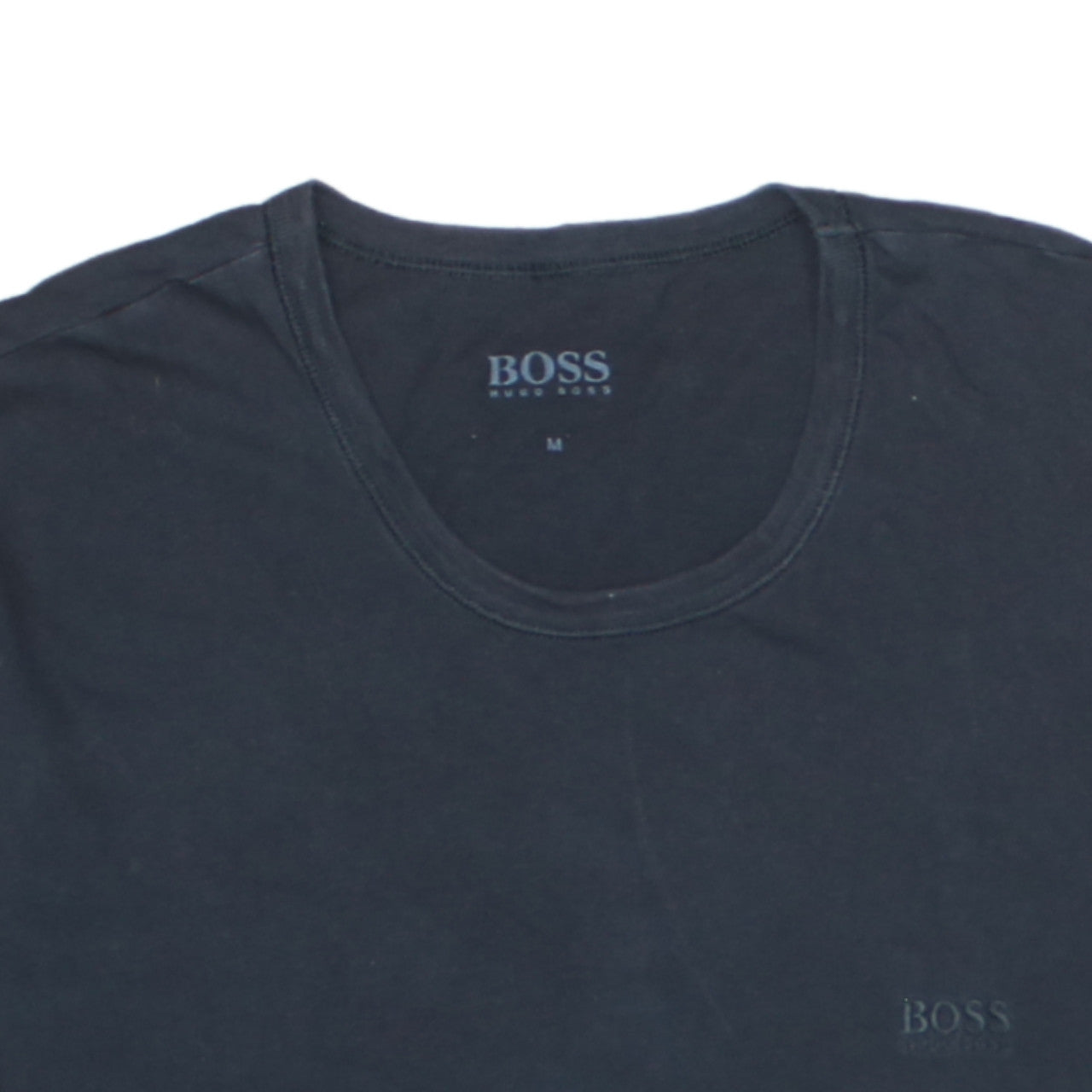 Hugo Boss Men's Black Crew Neck Cotton T-Shirt Size M Regular Fit