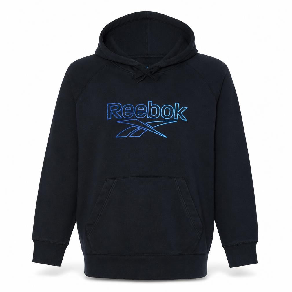 Reebok Men's Black XL Pullover Logo Sports Hoodie