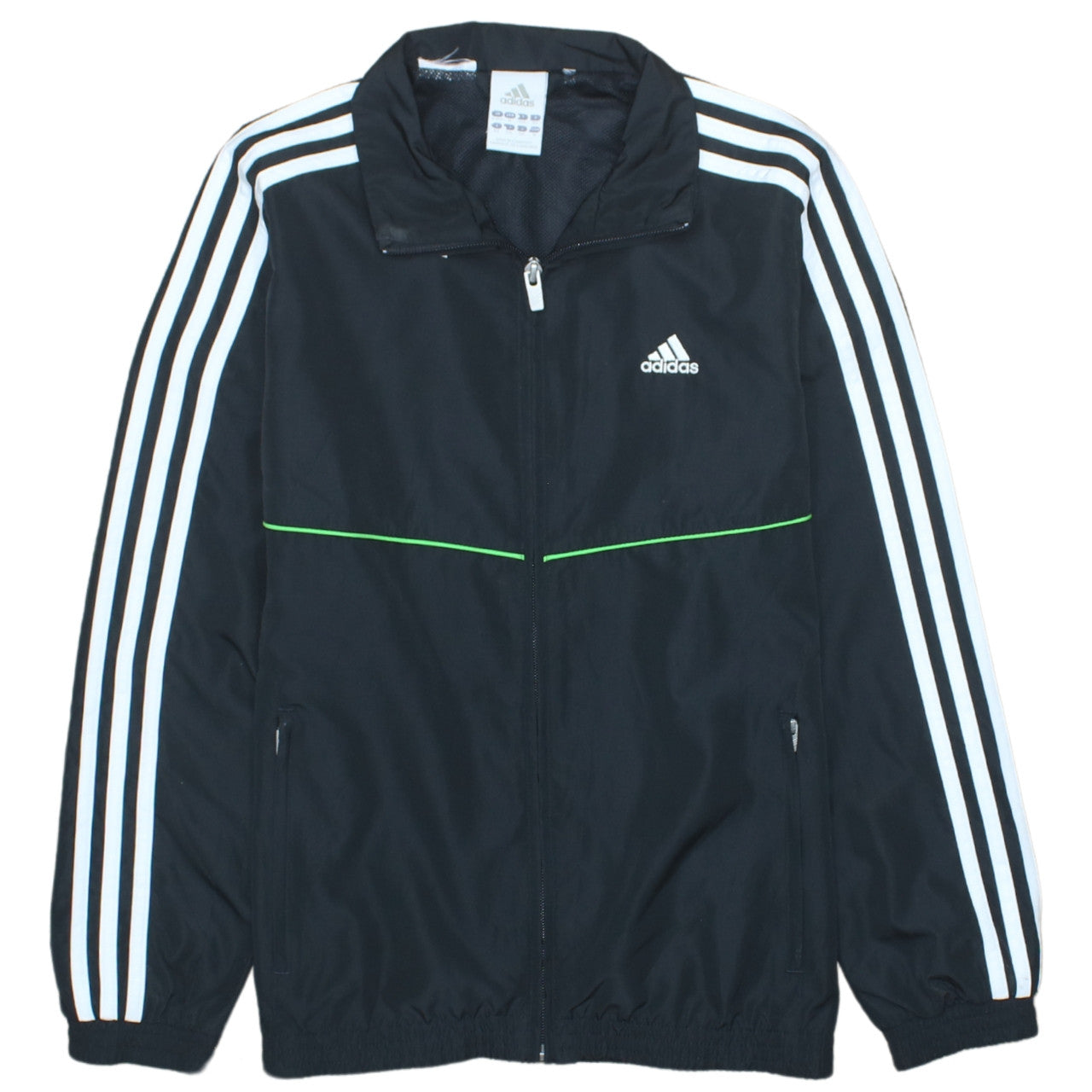 Adidas Boys Black 10-11 Years Track Jacket Lightweight Zip Sports Top