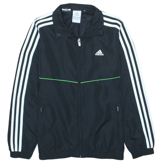 Adidas Boys Black 10-11 Years Track Jacket Lightweight Zip Sports Top