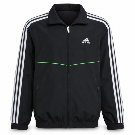 Adidas Boys Black 10-11 Years Track Jacket Lightweight Zip Sports Top