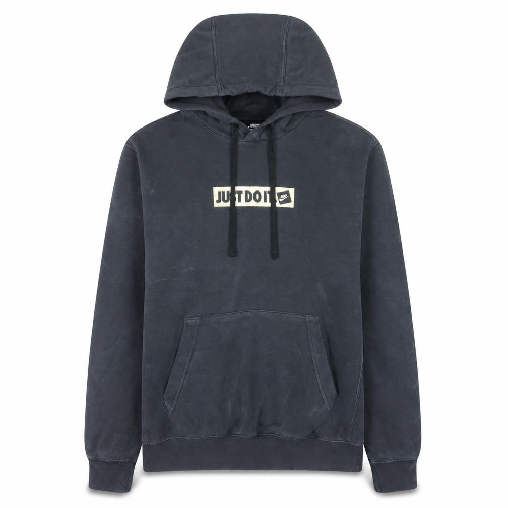 Nike Womens Black Pullover Hoodie Medium Just Do It Logo Casual Sweatshirt