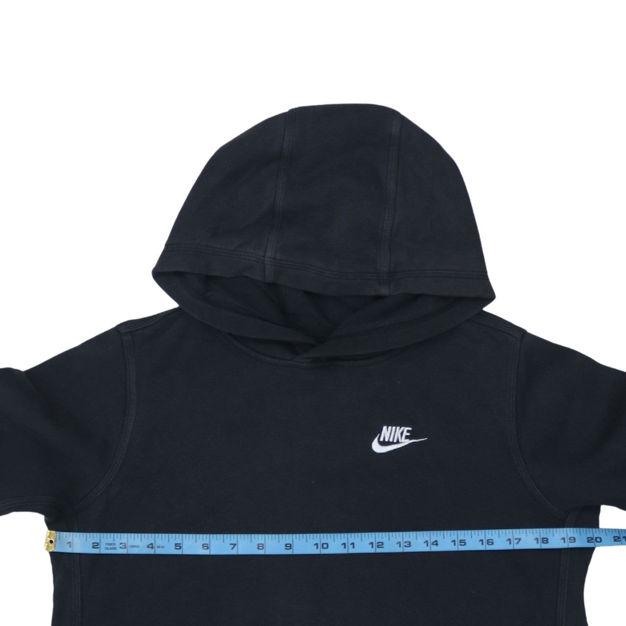 Nike Boys Black XL Pullover Hoodie Sweatshirt with White Logo