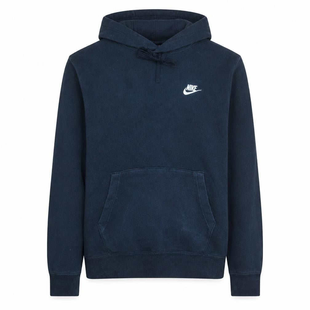 Nike Men's Blue Pullover Hoodie M Regular Fit Fleece Sweatshirt