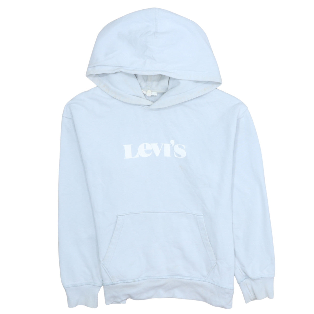 Levi's Women's White Pullover Hoodie Small Hooded Sweatshirt
