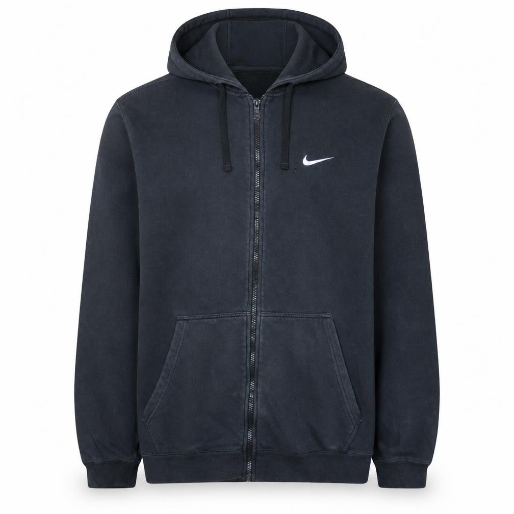 Nike Men's Black XL Full Zip Hoodie Sweatshirt Fleece