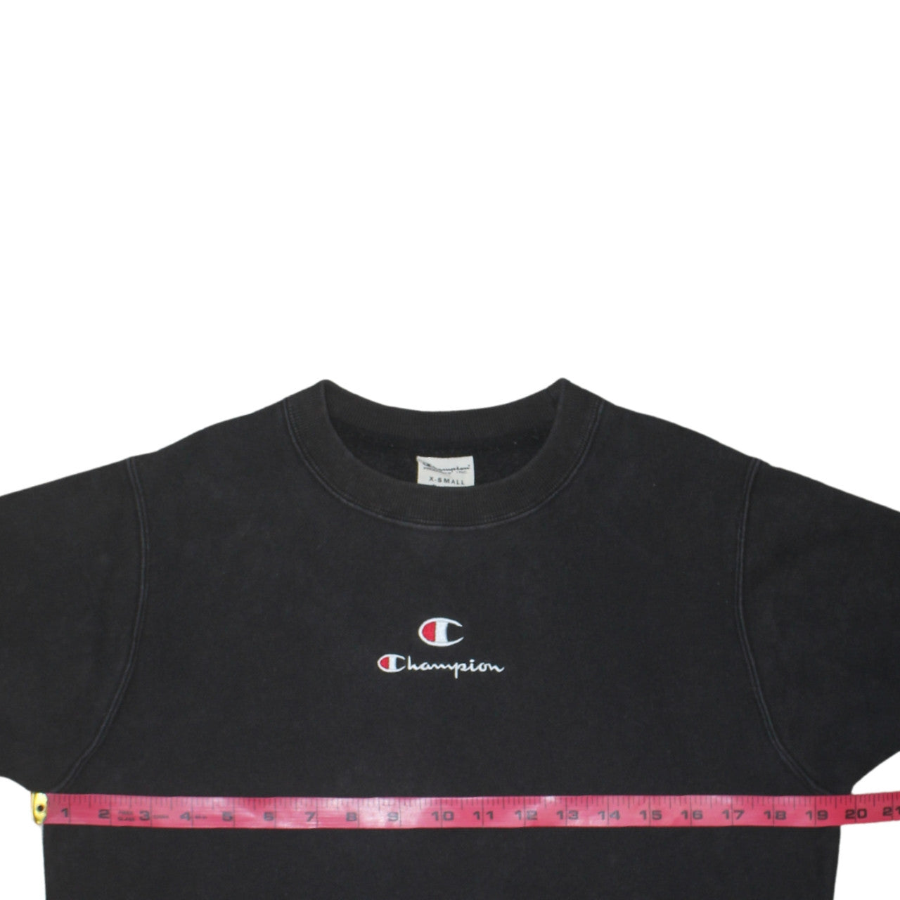 Champion Women Black XS Pullover Sweatshirt Crew Neck Long Sleeve Casual