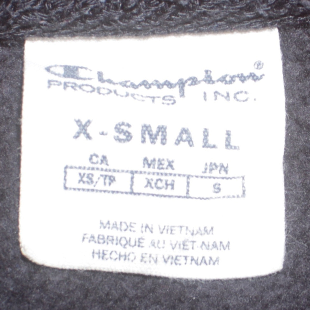 Champion Women Black XS Pullover Sweatshirt Crew Neck Long Sleeve Casual
