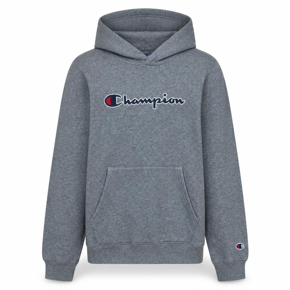 Champion Boys Grey Pullover Hoodie Size 15-16 Years Embroidered Logo