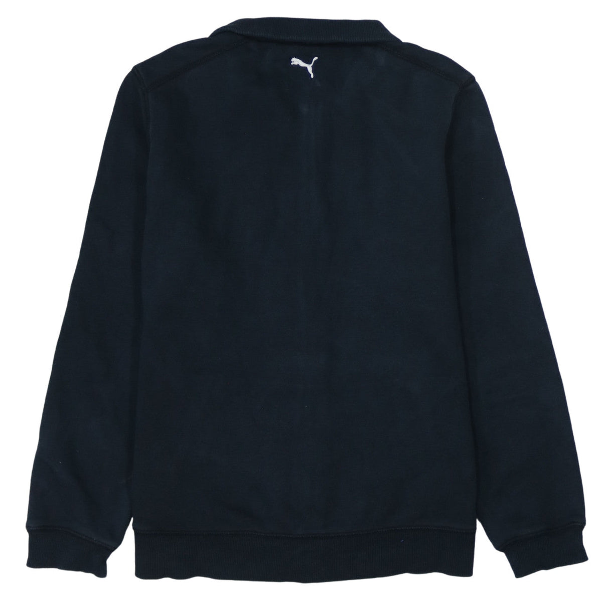 Puma Boys Black Track Jacket Size 14 Years Full Zip Fleece Activewear