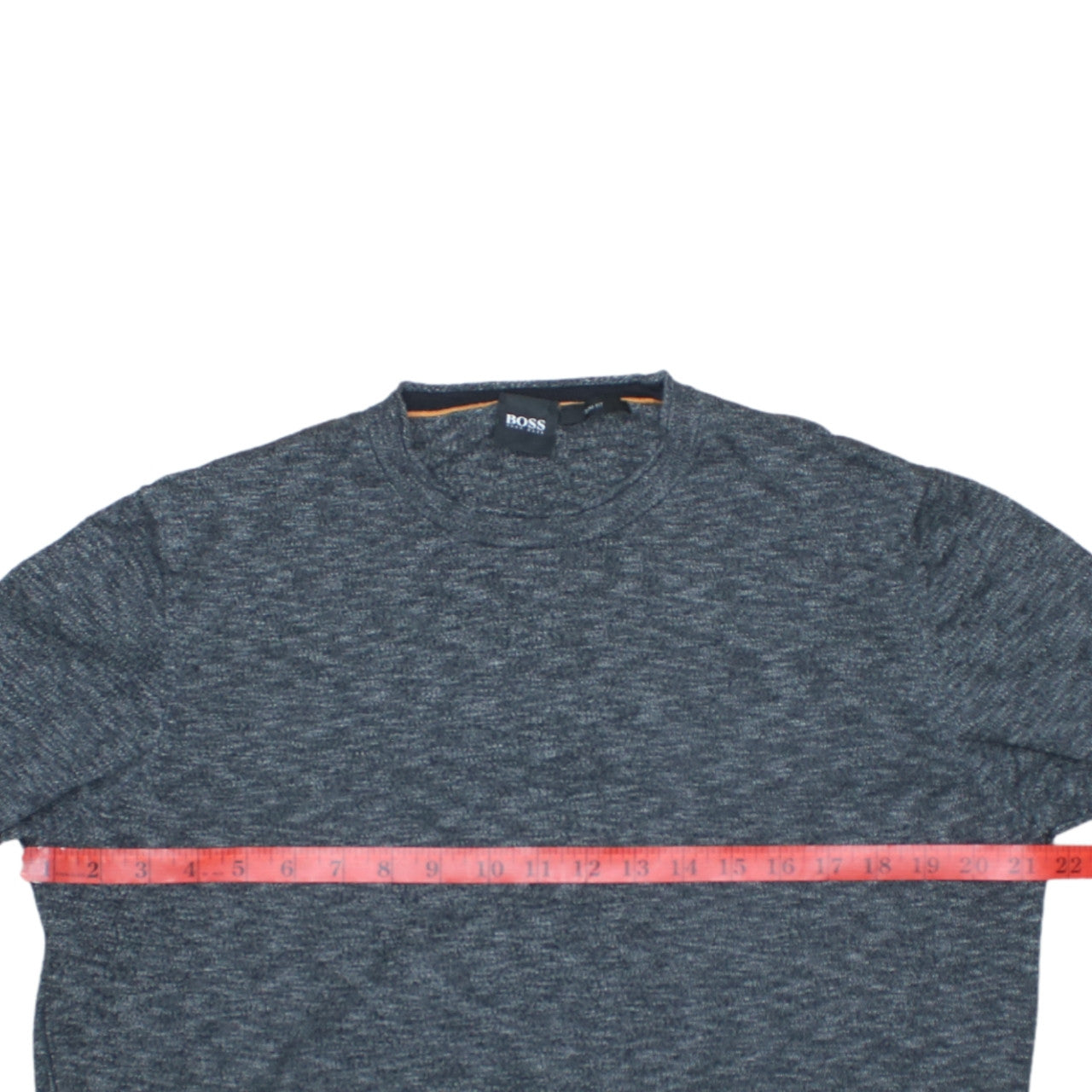 Hugo Boss Men’s Grey Slim Fit Crew Neck Knit Sweatshirt XL