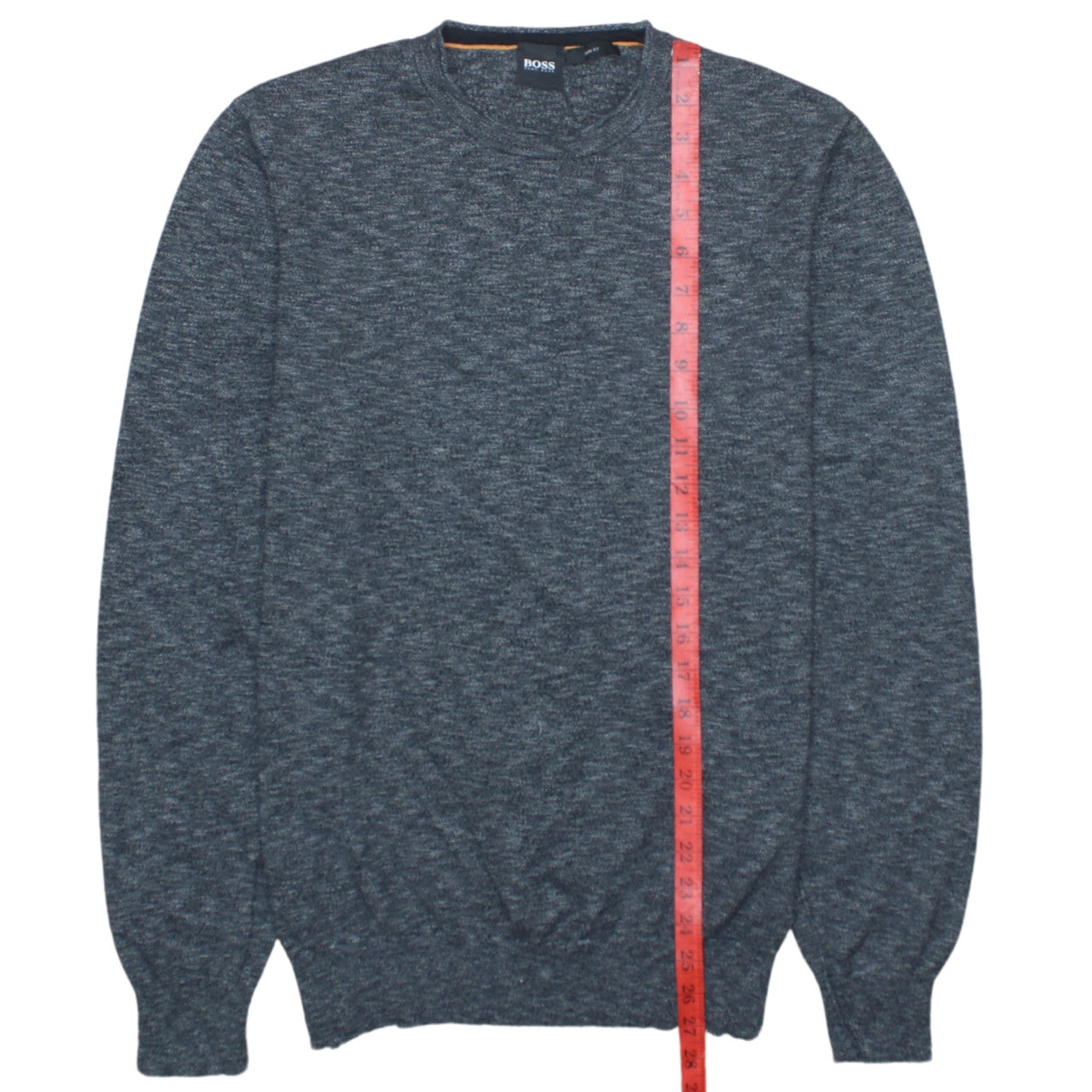 Hugo Boss Men’s Grey Slim Fit Crew Neck Knit Sweatshirt XL