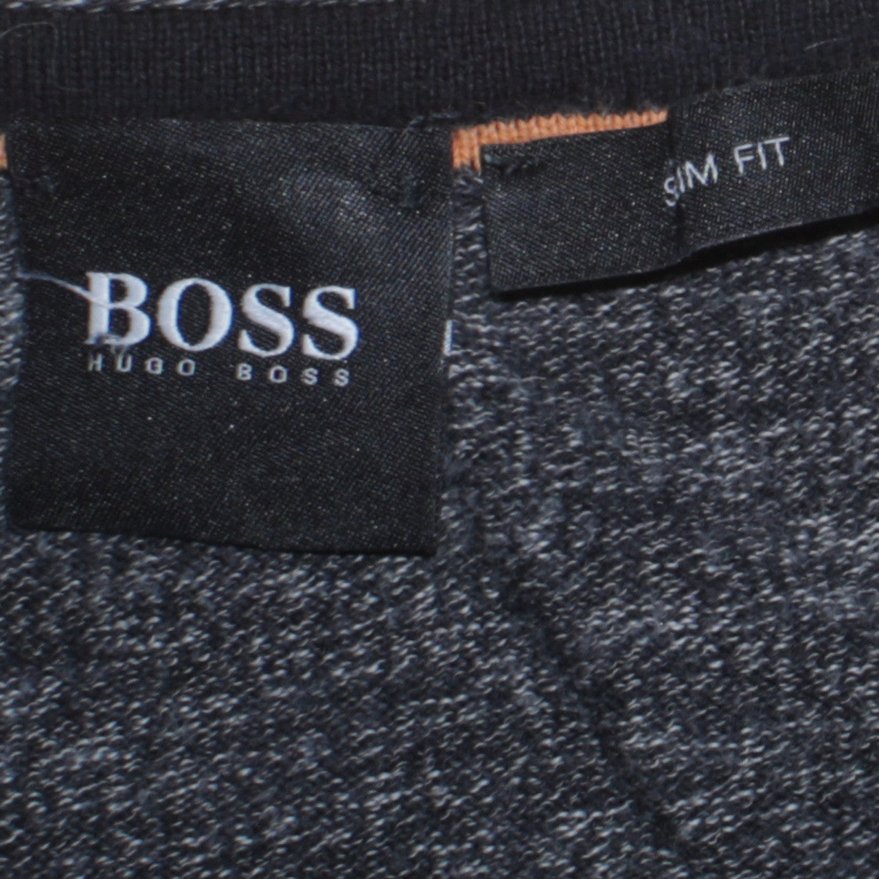 Hugo Boss Men’s Grey Slim Fit Crew Neck Knit Sweatshirt XL