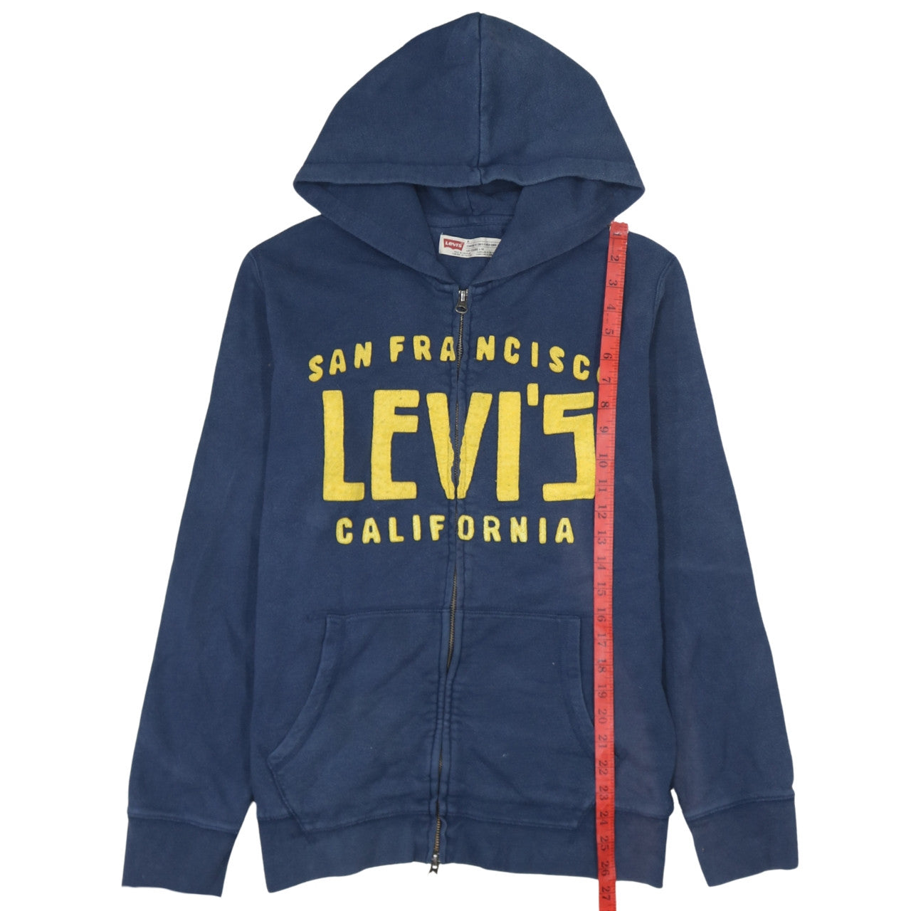 Levi's Men's Blue Full Zip Hoodie M Classic Logo Sweatshirt