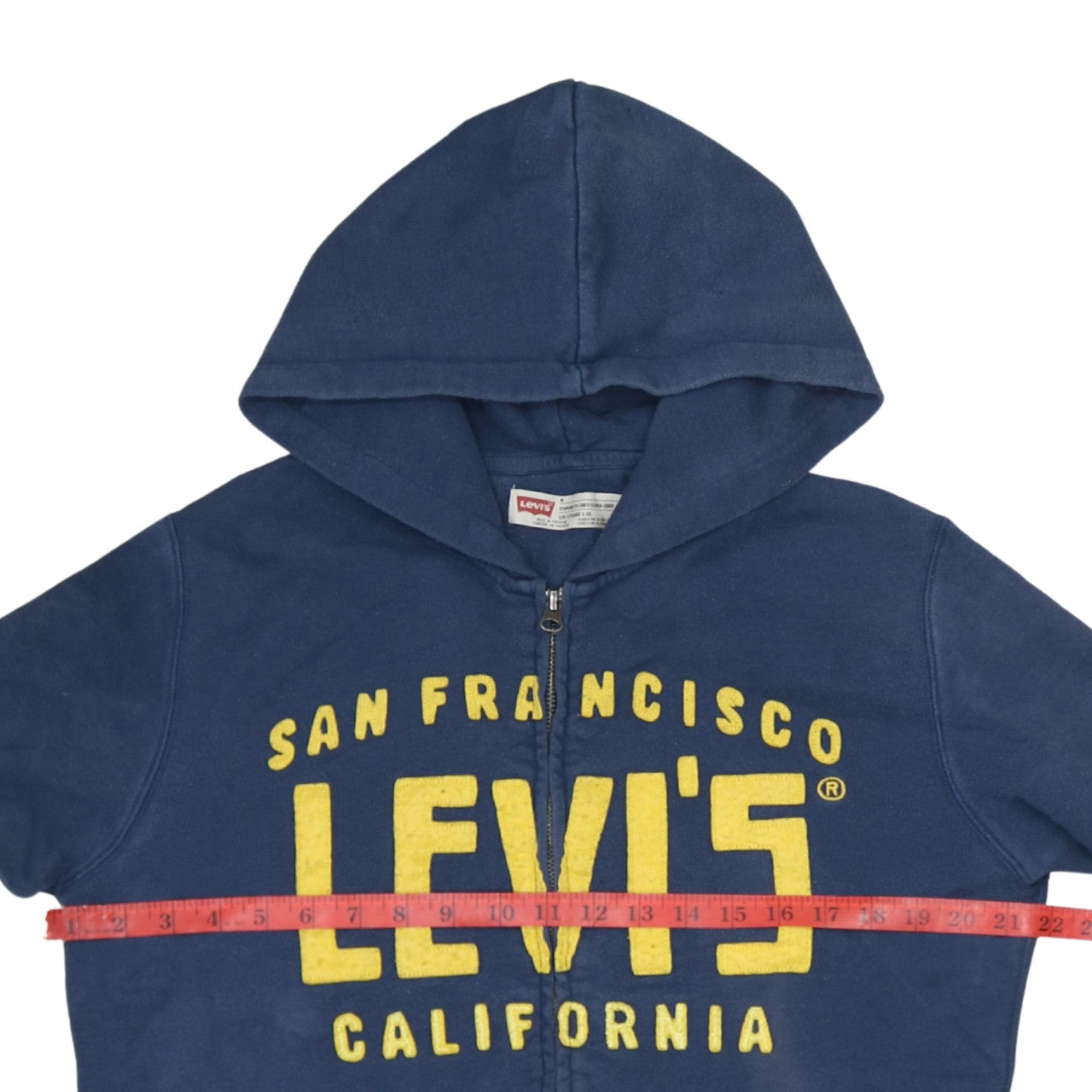 Levi's Men's Blue Full Zip Hoodie M Classic Logo Sweatshirt