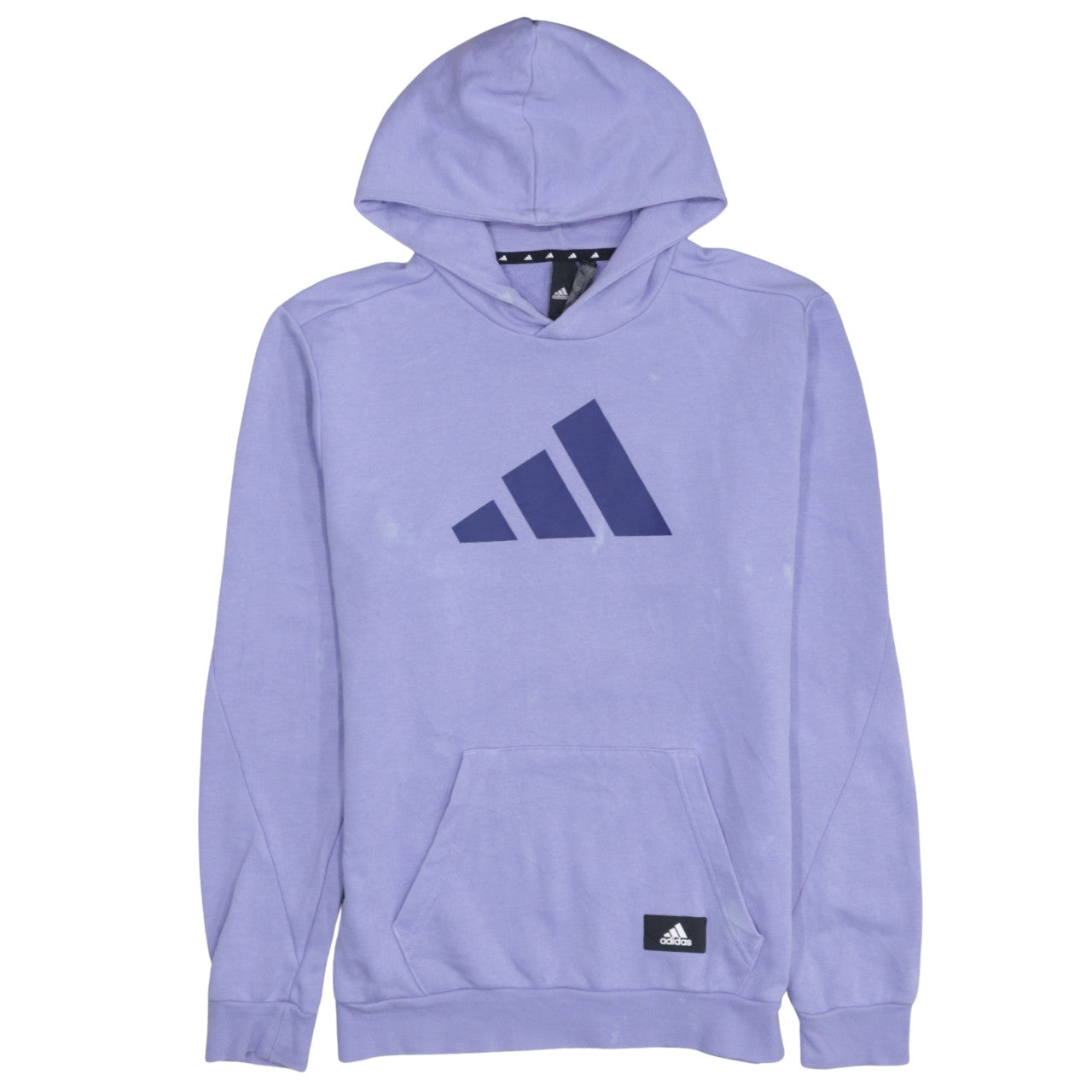 Adidas Men’s Purple Pullover Hoodie Size S Regular Fit Sports Fleece