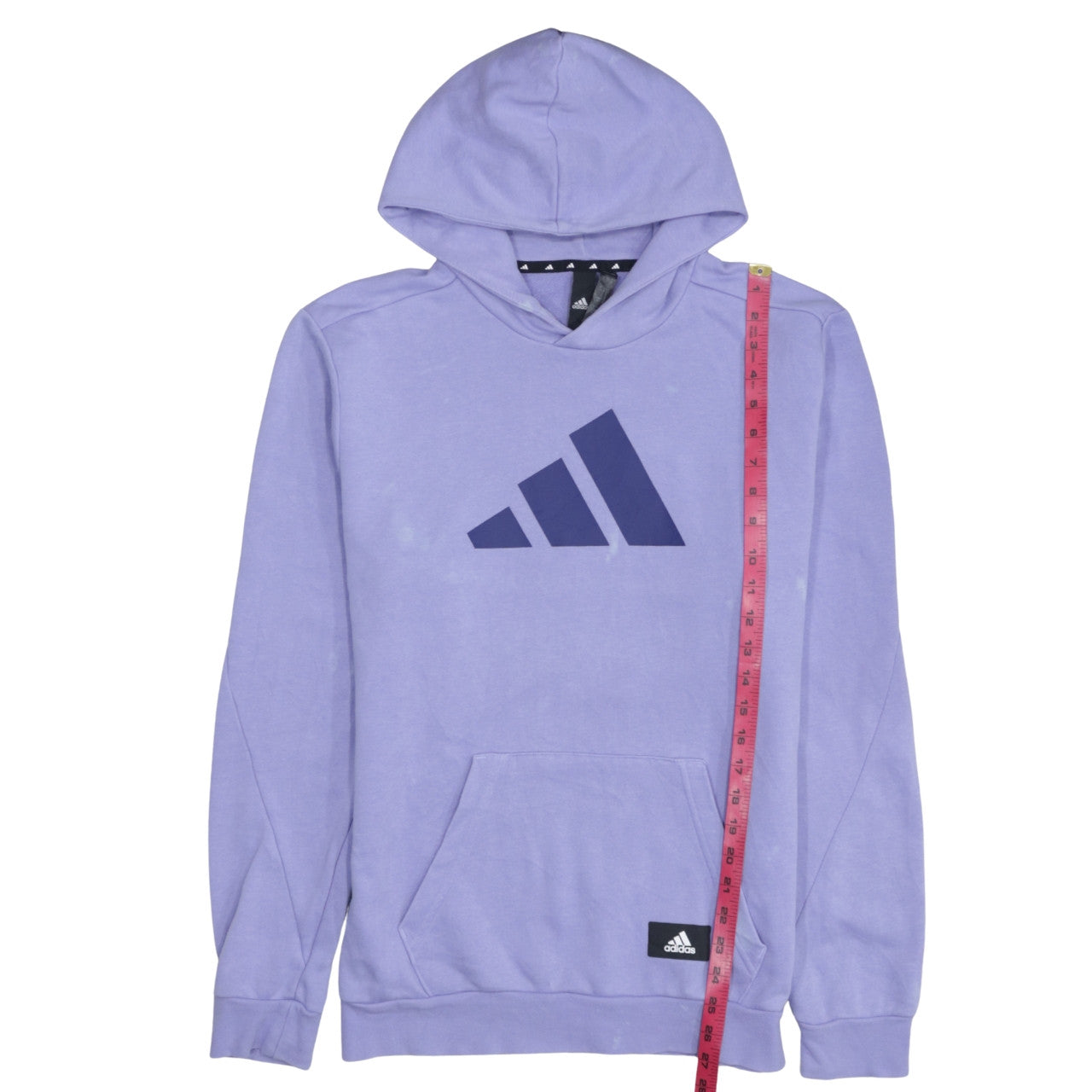 Adidas Men’s Purple Pullover Hoodie Size S Regular Fit Sports Fleece