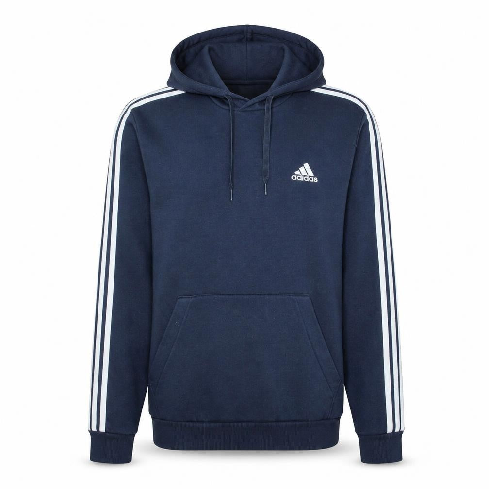 Adidas Men’s Blue Pullover Hoodie Medium Sports Fleece
