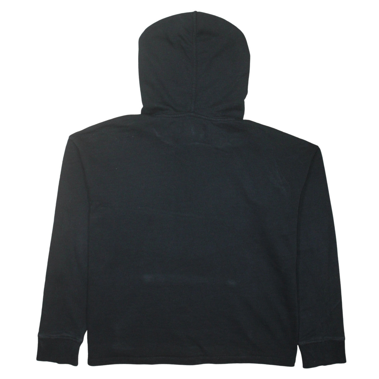 Calvin Klein Jeans Women's Black Pullover Hoodie L Logo Cotton Casual