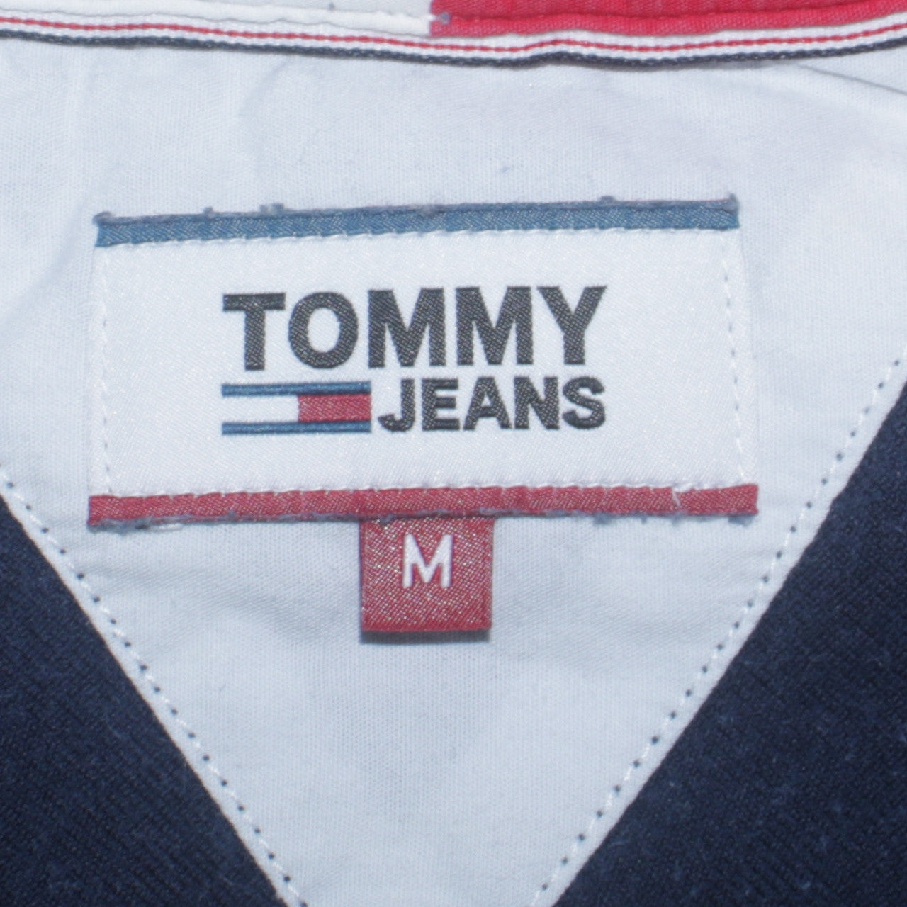 Tommy Jeans Men's Blue Button-Up Long Sleeve Denim Shirt M