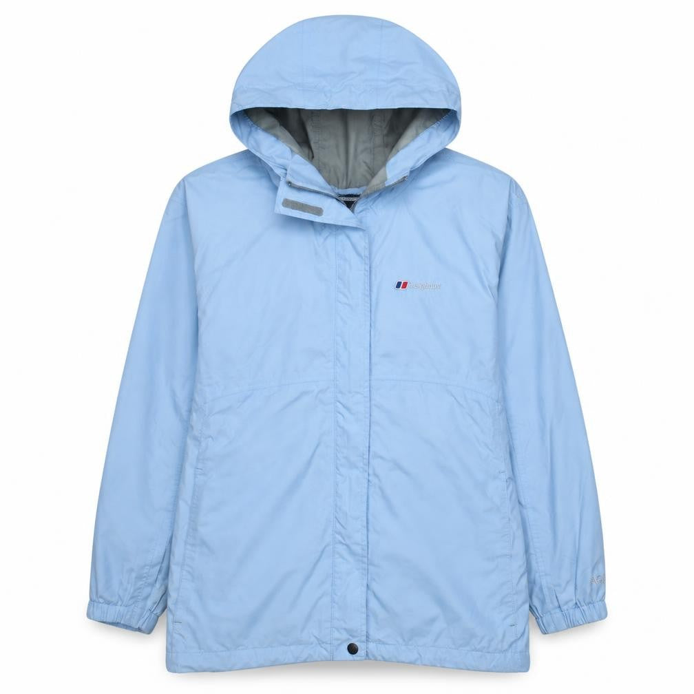 Berghaus Girls Blue Hooded Waterproof Rain Coat Jacket 11-12 Years
