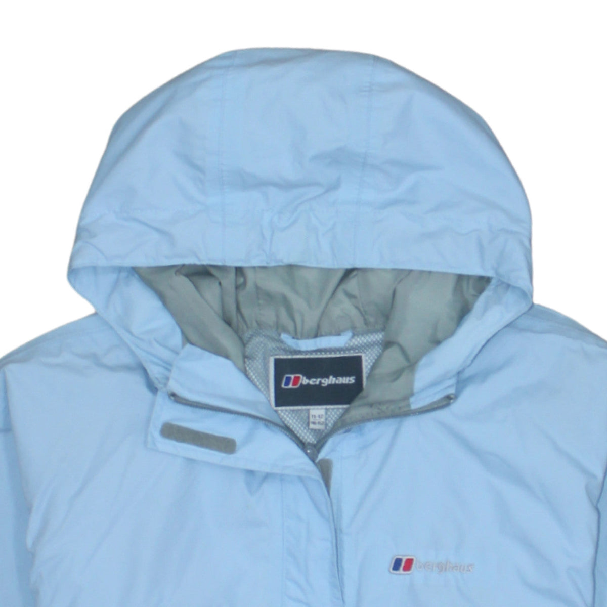 Berghaus Girls Blue Hooded Waterproof Rain Coat Jacket 11-12 Years