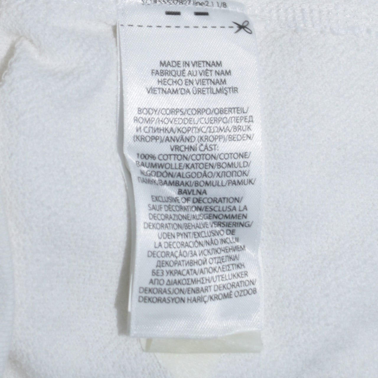Ralph Lauren Men’s White Crew Neck Cotton Sweatshirt Size L