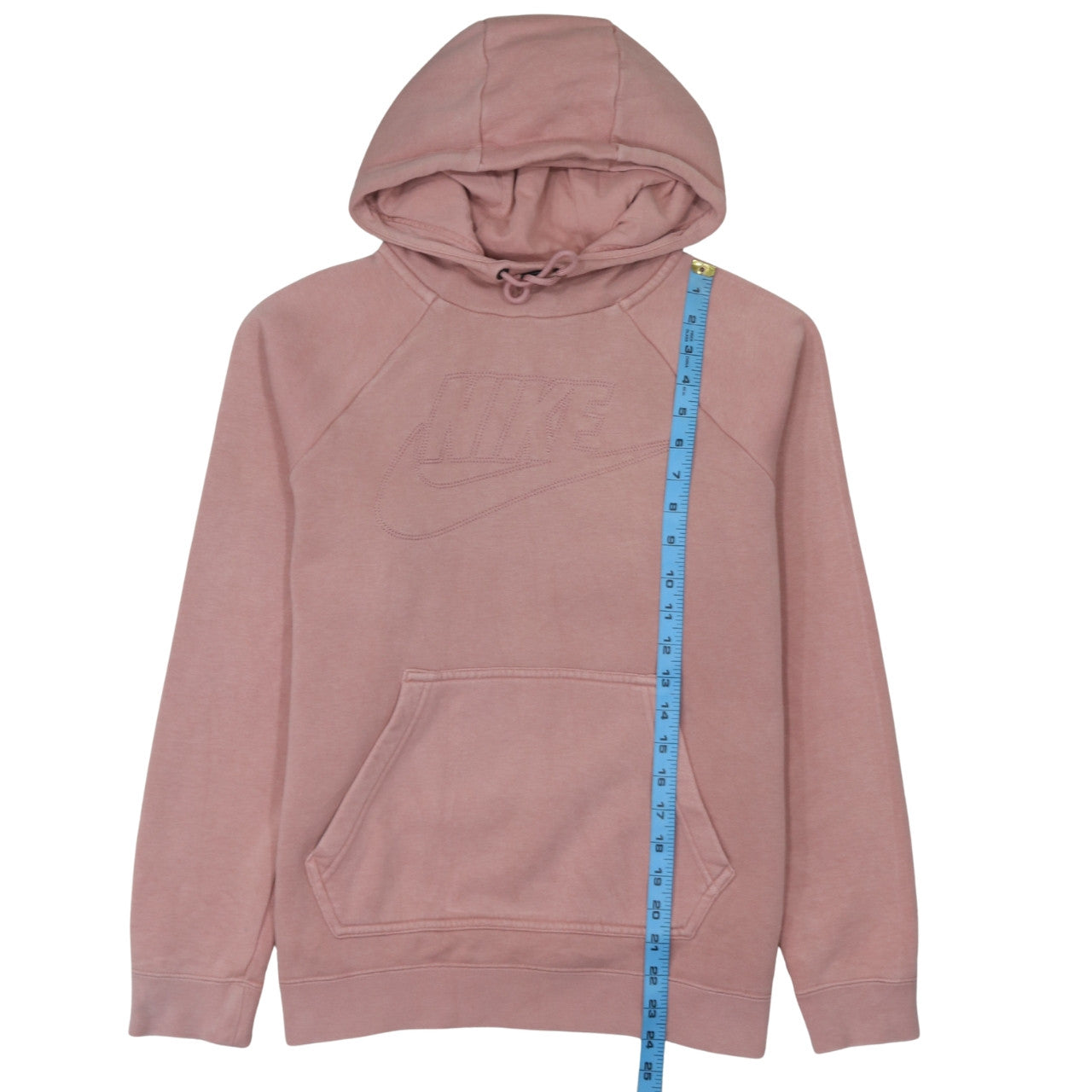 Nike Women's Pink Pullover Hoodie M Fleece Lined Sportswear