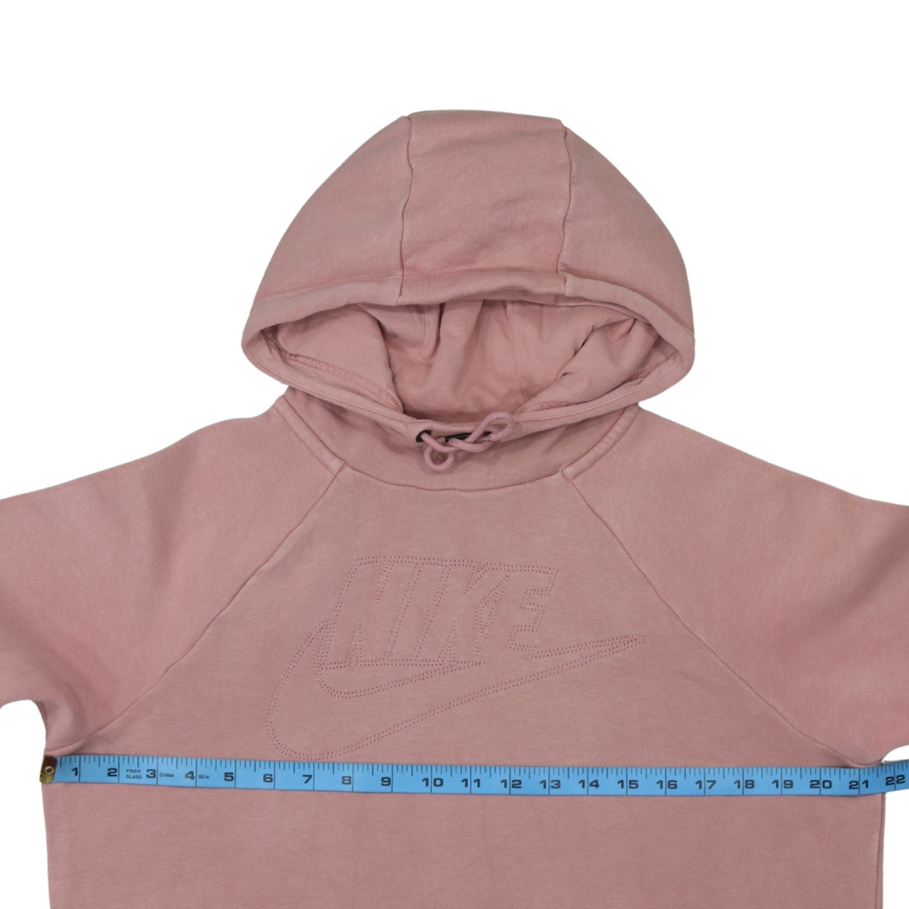 Nike Women's Pink Pullover Hoodie M Fleece Lined Sportswear