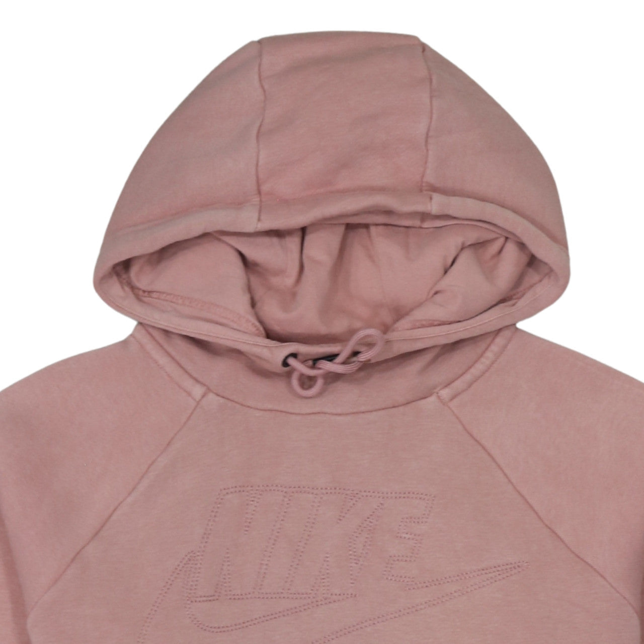 Nike Women's Pink Pullover Hoodie M Fleece Lined Sportswear